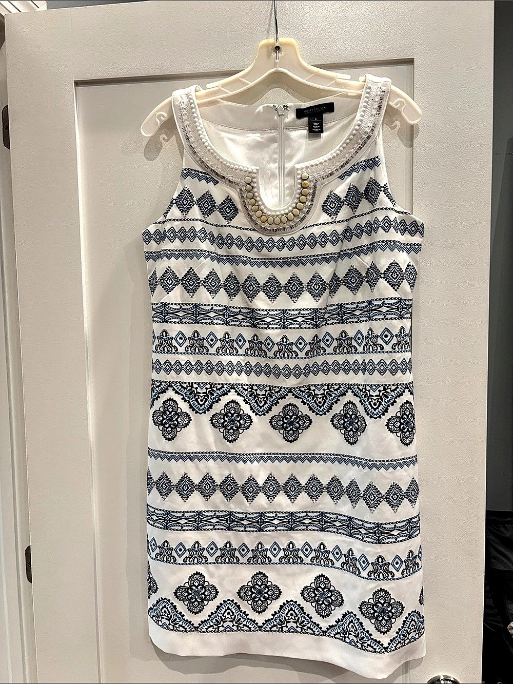 White House Black Market Sleeveless Dress - Size 8 - like new!